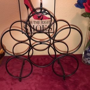 Wrought iron wine rack